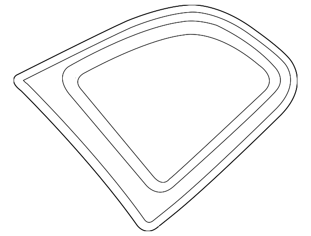 87810-0W000 Деталь QUARTER GLASS, LEFT