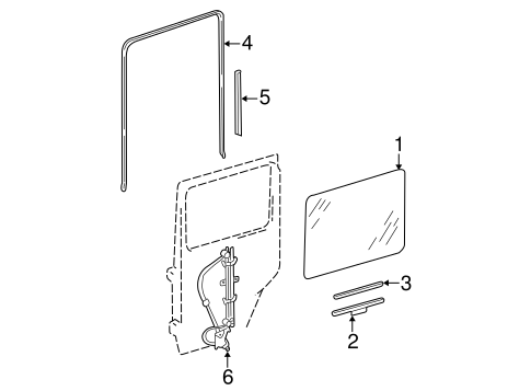 G500 GLASS - REAR DOOR
