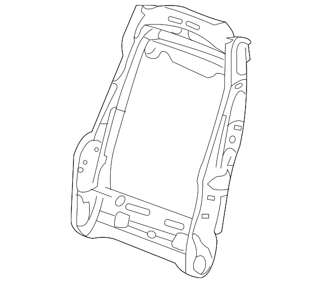 19123343 Деталь SEAT BACK FRAME, LEFT