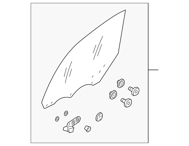 80300AG305 Деталь DOOR GLASS, RIGHT