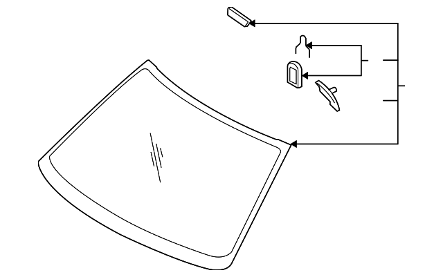 65009SA020 Деталь WINDSHIELD
