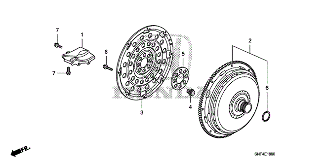 ENGINE/TORQUE CONVERTER for 2008 Honda CIVIC NGV #1