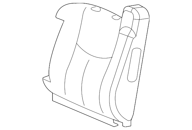 19126746 Деталь SEAT BACK COVER, LEFT
