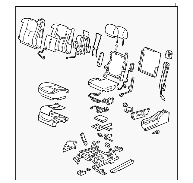 19127066 Деталь SEAT ASSY, LEFT