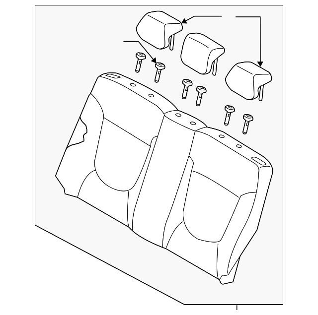 89300-1R830-N2A Деталь SEAT BACK ASSY