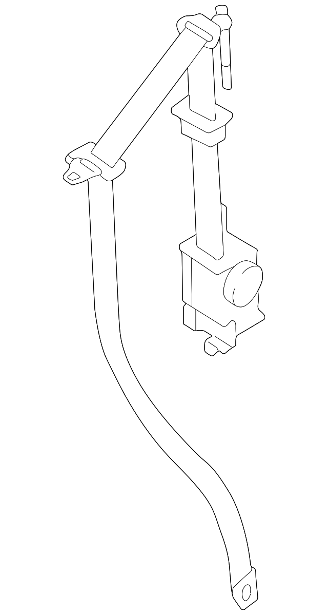 N066-57-L30D-00 Деталь BELT & RETRACTOR, RIGHT