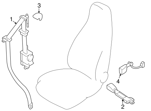 Miata FRONT SEAT BELTS