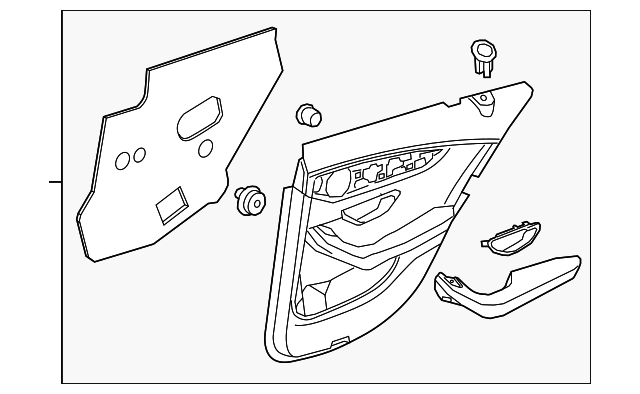 205-730-54-01-7M83 Деталь DOOR TRIM PANEL, RIGHT