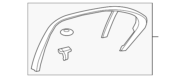 205-737-01-71-9051 Деталь WINDOW TRIM, LEFT