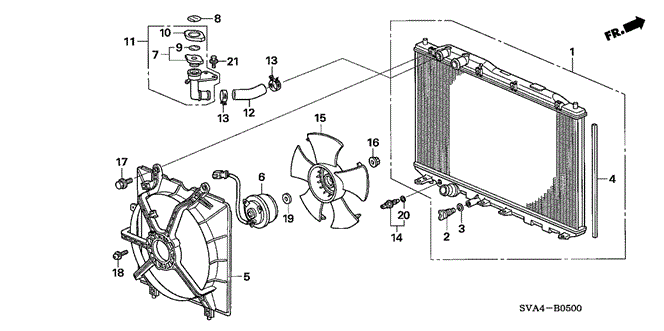 CIVIC COUPE RADIATOR (1.8L) (TOYO)