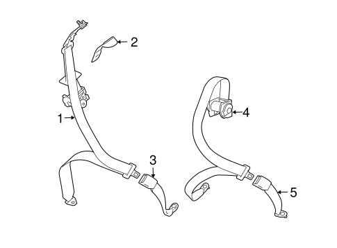 Endeavor REAR SEAT BELTS