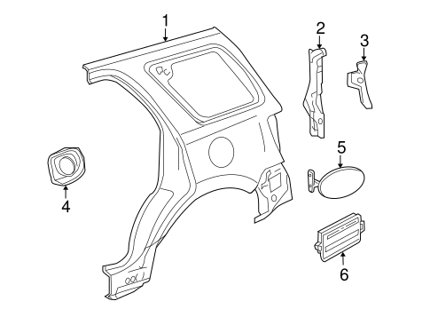 Tribute QUARTER PANEL & COMPONENTS
