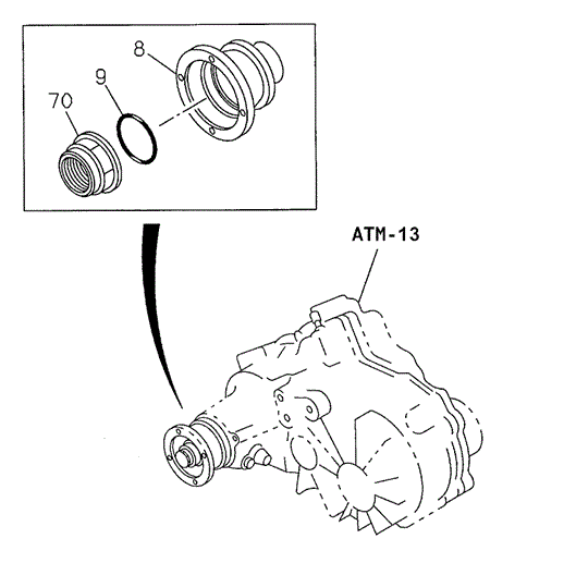 TRANSMISSION - AUTOMATIC/AT TRANSFER GEAR OUTPUT for 1999 Honda PASSPORT #1