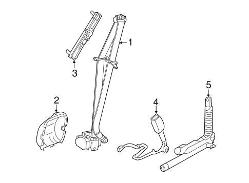 Equus FRONT SEAT BELTS
