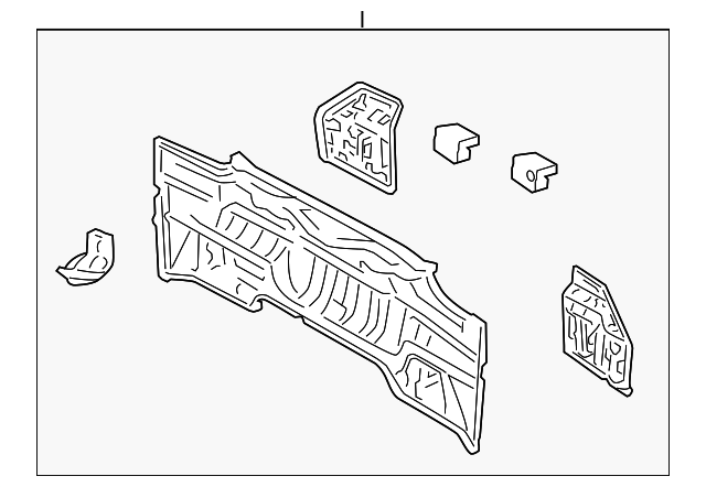 58307-02180 Деталь REAR BODY PANEL