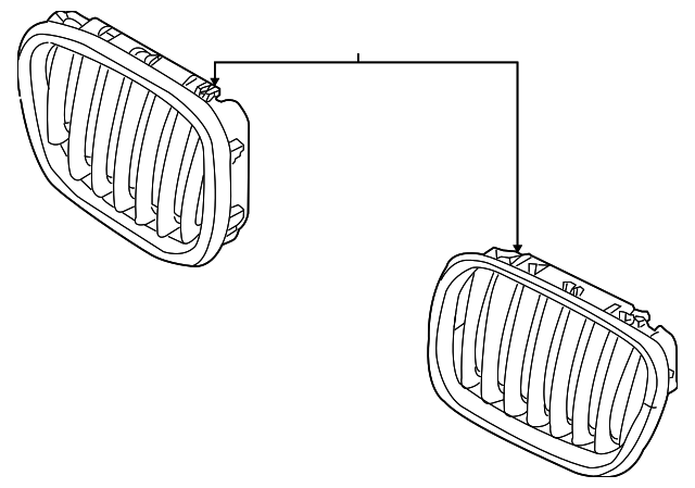 51-13-7-157-687 Деталь GRILLE, LEFT