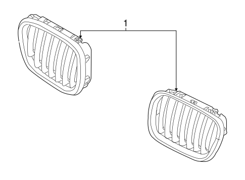 X5 GRILLE & COMPONENTS