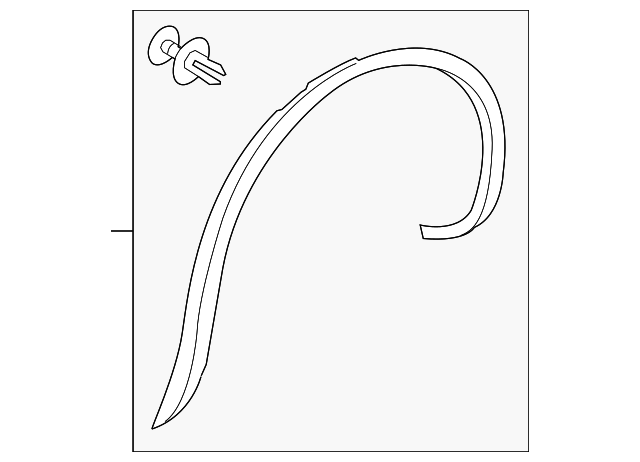 7P6-854-819-B-9B9 Деталь WHEEL OPNG MLDG, LEFT