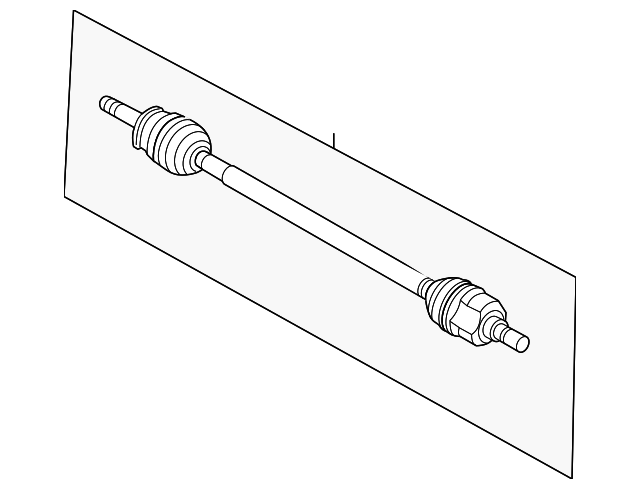 49501-3W250 Деталь AXLE ASSY, RIGHT