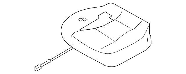 88100-3E600CF6 Деталь SEAT CUSHION, LEFT