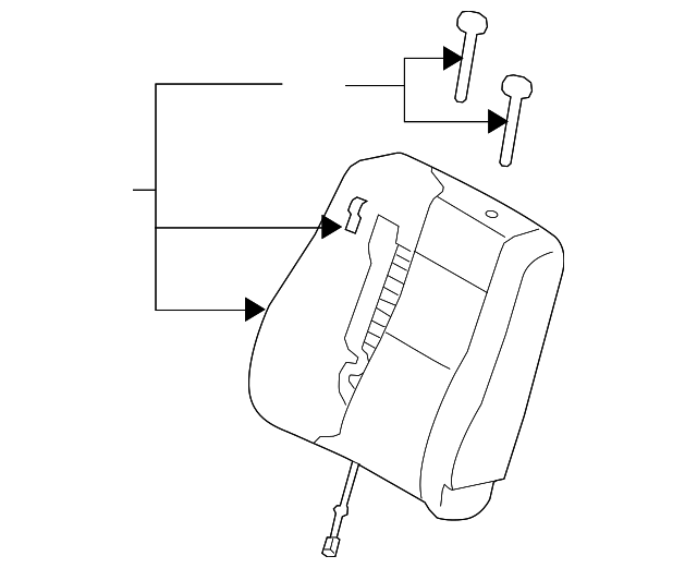 88300-3E620CF6 Деталь SEAT BACK ASSY, LEFT