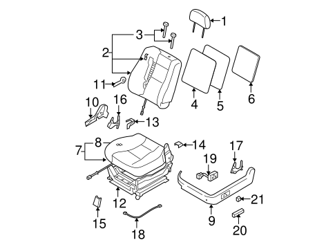 Sorento FRONT SEAT COMPONENTS