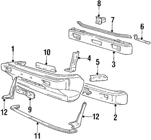 Mirage BUMPER & COMPONENTS - FRONT