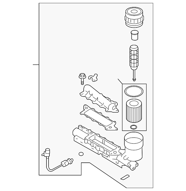 26300-3C200 Деталь OIL FILTER HSNG