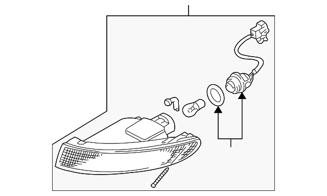 TA01-51-350B Деталь SIGNAL LAMP ASSY, RIGHT