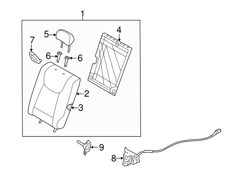 Elantra REAR SEAT COMPONENTS 3
