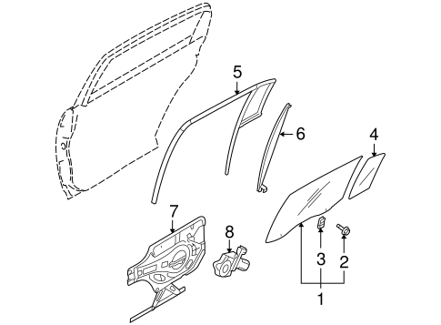 Amanti GLASS - REAR DOOR