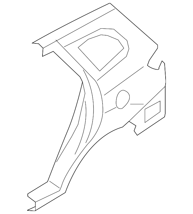 71504-2BB10 Деталь QUARTER PANEL, RIGHT
