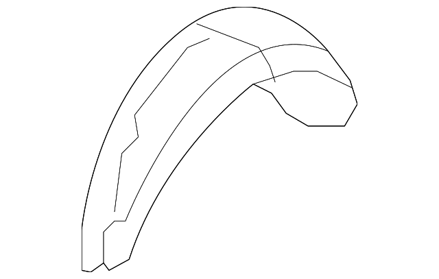 86830-0W000 Деталь WHEELHOUSE LINER, LEFT