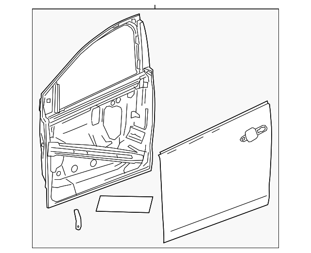 23418133 Деталь DOOR SHELL, RIGHT