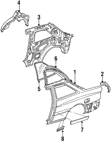 MX-6 OUTER COMPONENTS