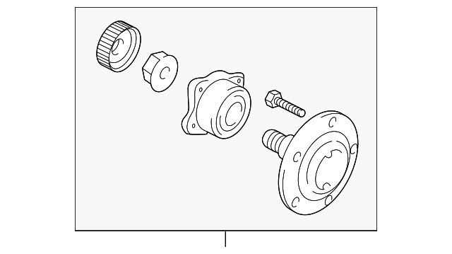MB892408 HUB ASSY, LEFT