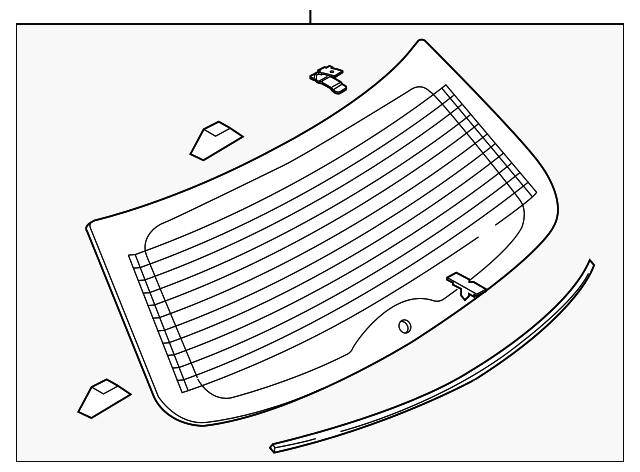 TD11-63-930F Деталь LIFT GATE GLASS
