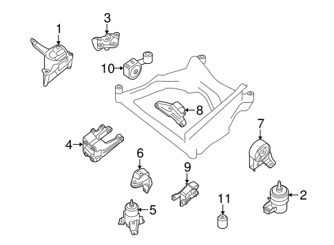 Altima ENGINE & TRANS MOUNTING