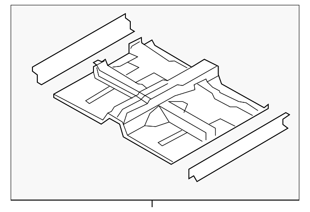 65100-1D200 Деталь FRONT FLOOR PAN