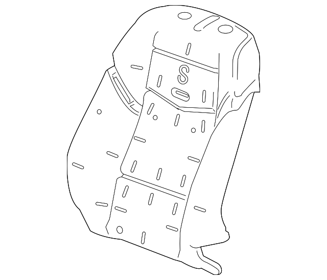 23169837 Деталь SEAT BACK PAD