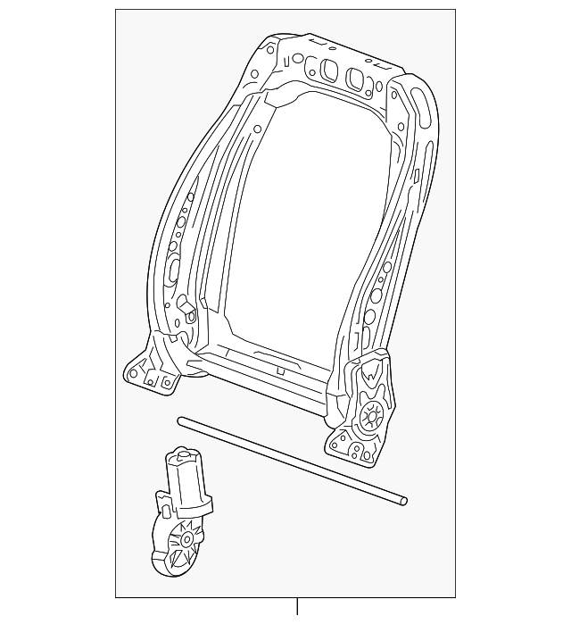 13503301 Деталь SEAT BACK FRAME