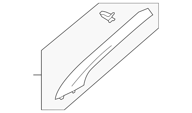 76912-3BA0A WINDSHIELD PILLAR TRIM, LEFT