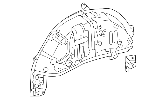 61608-48050 Деталь INNER WHEELHOUSE, LEFT