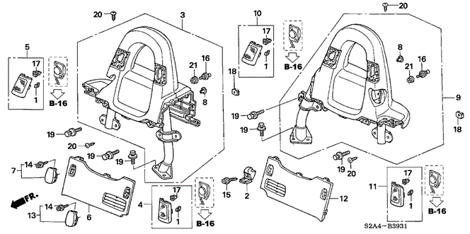 INTERIOR / BUMPER/ROLL BAR GARNISH ('06-) for 2007 Honda S2000 #1