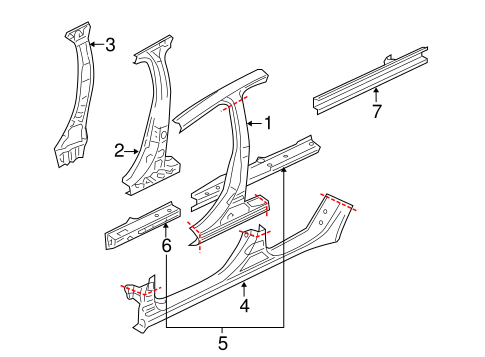 Lancer CENTER PILLAR & ROCKER