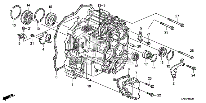 TRANSMISSION - AUTOMATIC/AT TRANSMISSION CASE (L4) for 2010 Honda ACCORD SEDAN #1