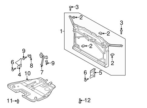 6 RADIATOR SUPPORT