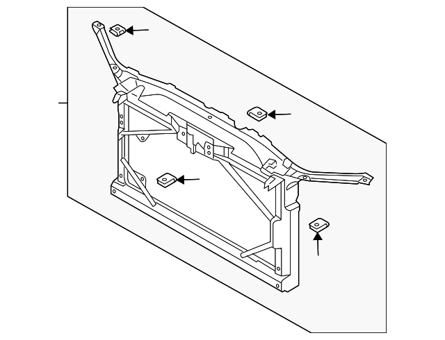 GK2A-53-110L Деталь RADIATOR SUPPORT