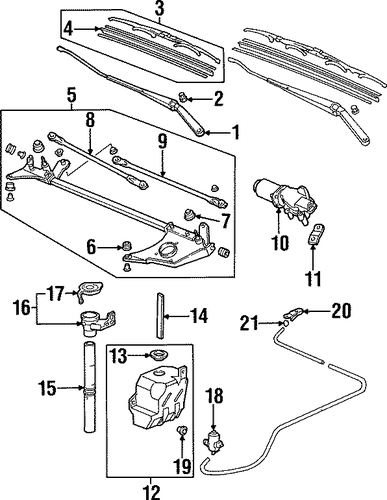 BLADE, WINDSHIELD WIPER (475MM) (PASSENGER SIDE) - Honda (76630-S30-A01) BLADE, WINDSHIELD WIPER (475MM) (PASSENGER SIDE) - Honda (76630-S30-A01)
