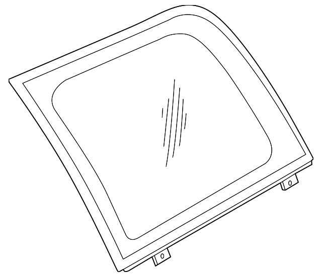 MR574298 Деталь QUARTER GLASS, RIGHT